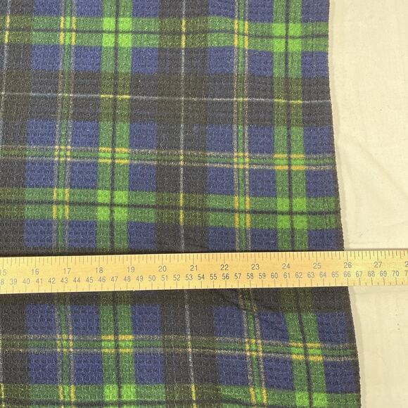 Torrid Women’s Brushed Waffle Cowl Top Size 2 Plaid Green Blue Pullover - Picture 9 of 11